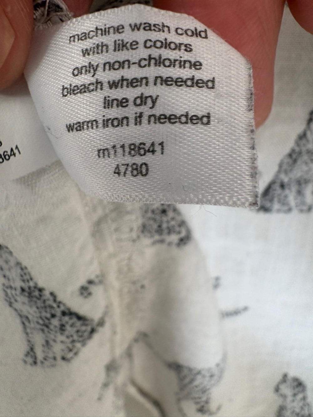 Lane Bryant White Short Sleeve Button-Front Shirt with Grey Leopard Motif - Picture 5 of 8
